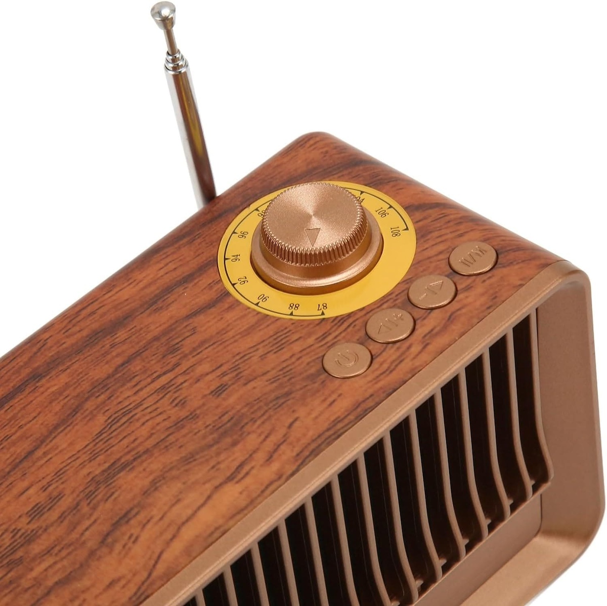 Radio aus Holz im Retro-Vintage-Oldschool-Stil