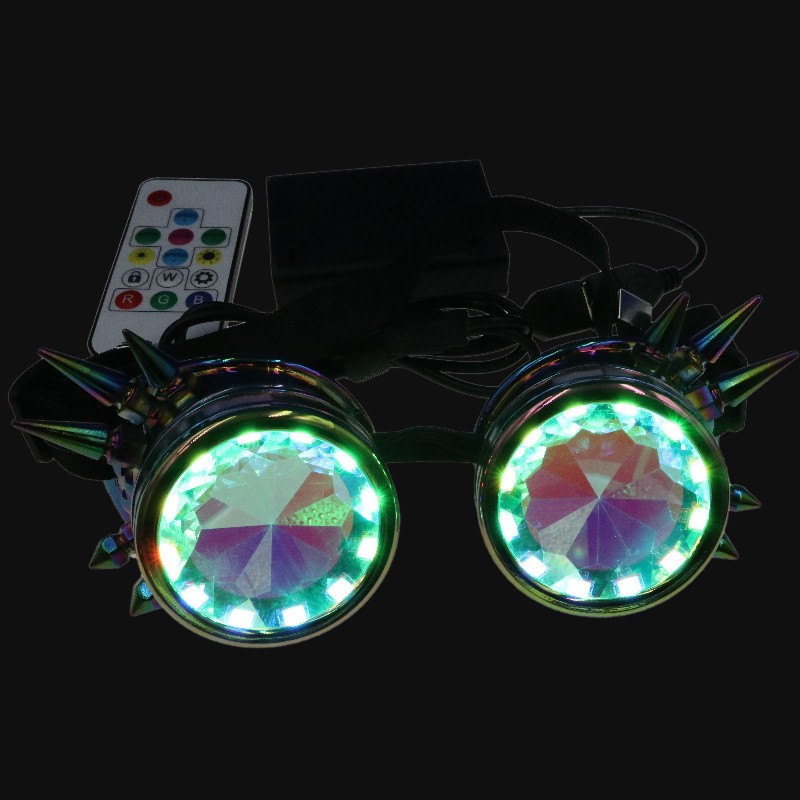 LED Partybrille 4 Farben 6 LEDs, leuchtend blinkend Party LED Brille