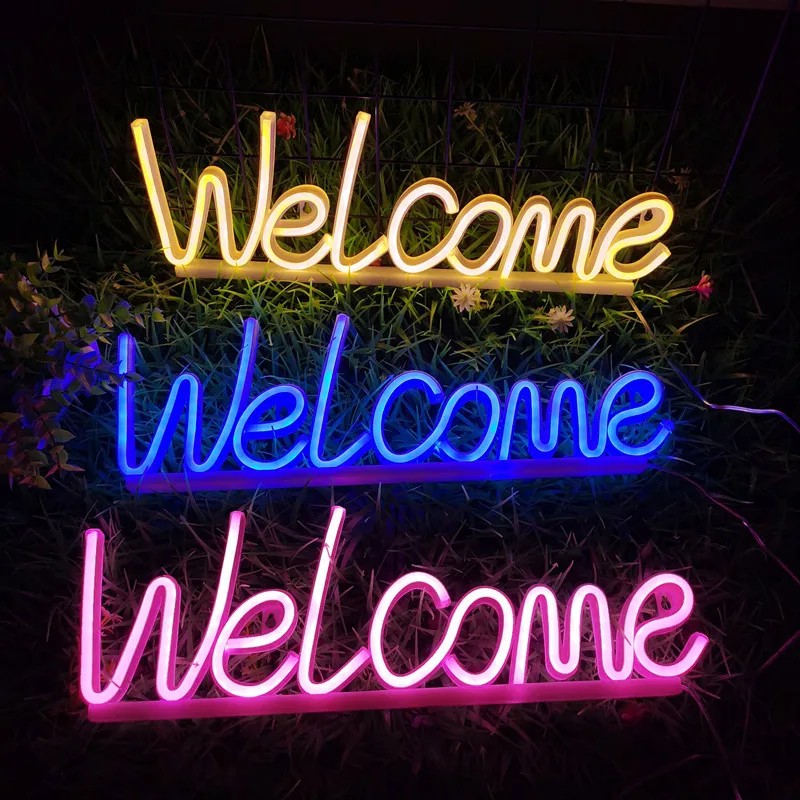 Willkommen - Werbe-LED-Neonschild