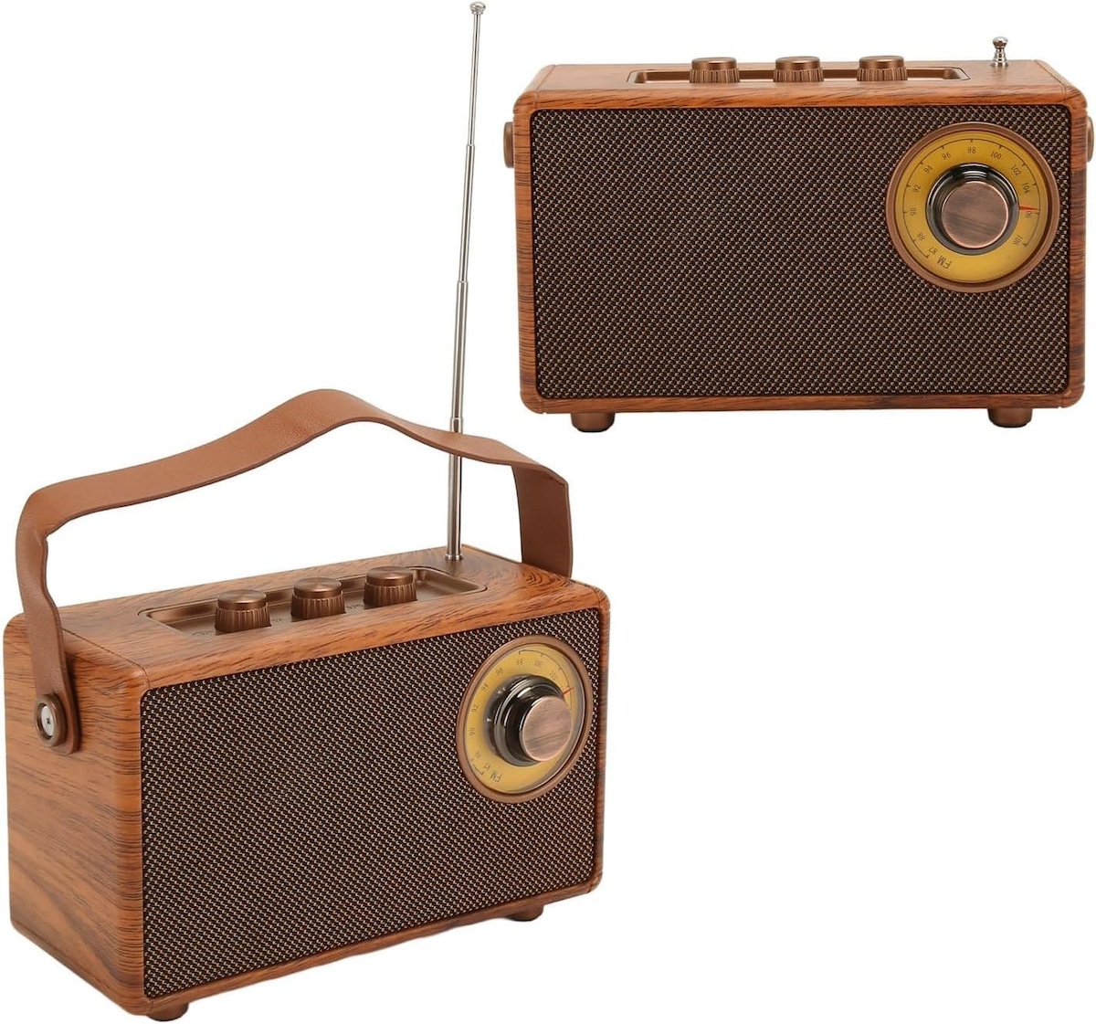 Radio Mini klein Retro Vintage Holzstil