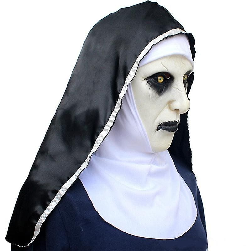 Schaurig-schöne Horror Nonne - Halloween Maske für (Kinder) oder Erwachsene