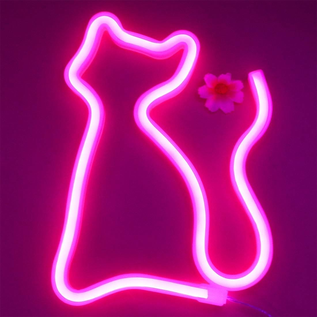 Licht-Logo Neon LED Katze Kätzchen Zeichen