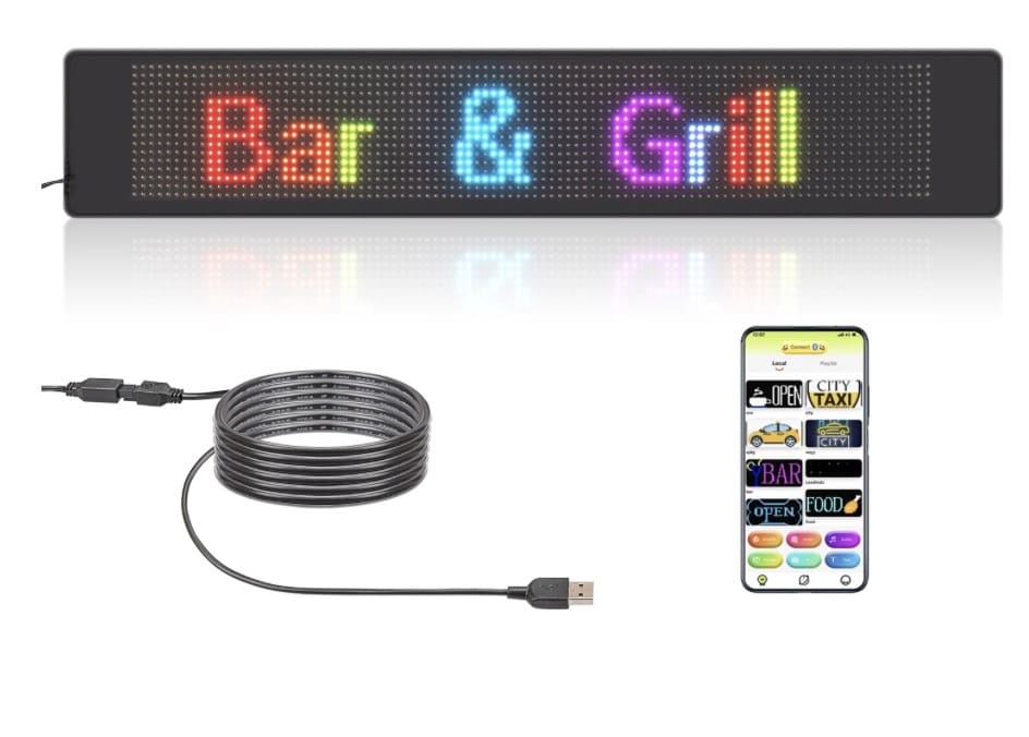 Flexibles Scrollen der LED-RGB-Werbungstafel für Autos