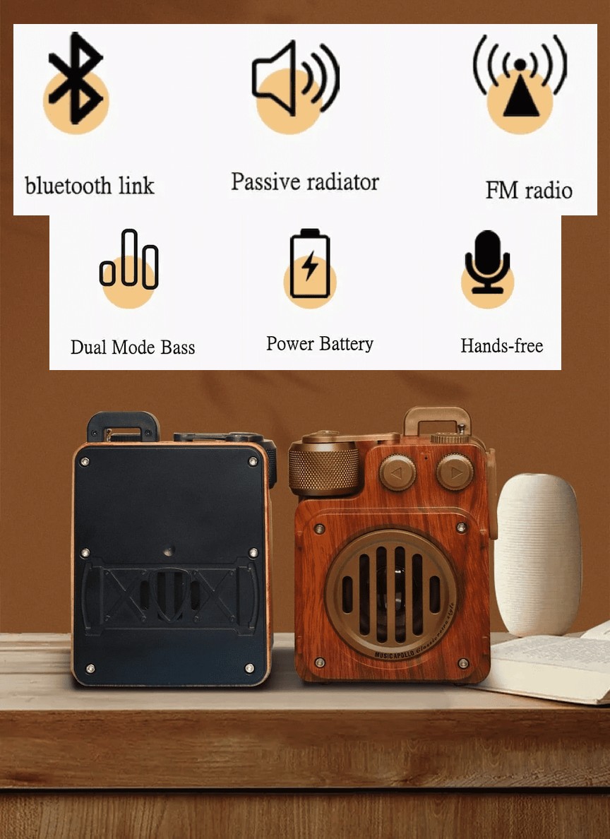 altes design radio jahrgang retro-design hölzern