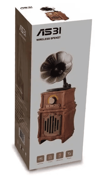 Spieler im Retrodesign Grammophon Mini Retro Radio