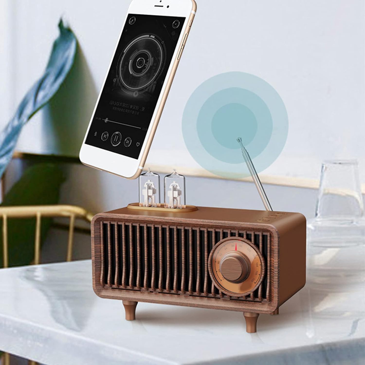 Bluetooth-Lautsprecher Radio Vintage Holz Retro-Stil