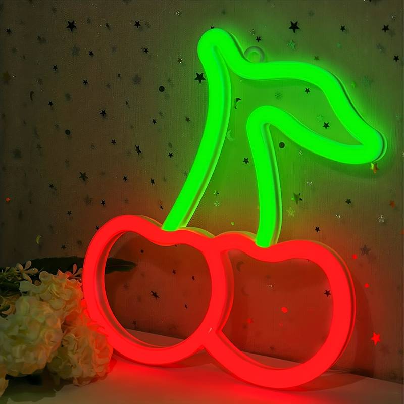 kirsche licht logo neon zeichen led kirschen