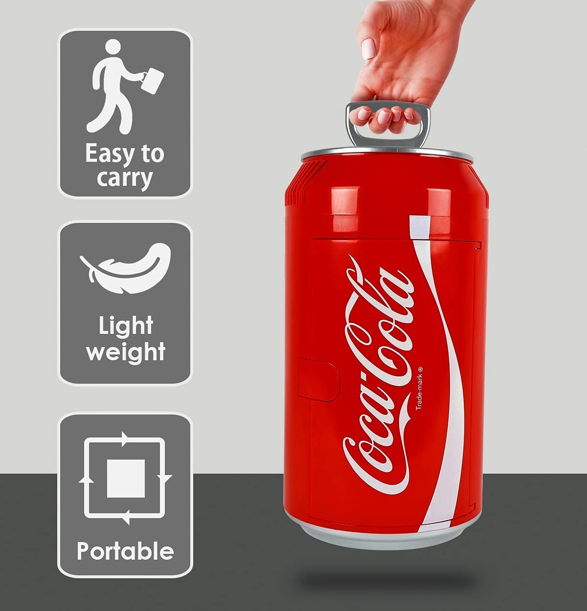 Mini-Dosenkühlschrank Coca Cola - tragbarer Kühlschrank - für 11 l / 12  Dosen