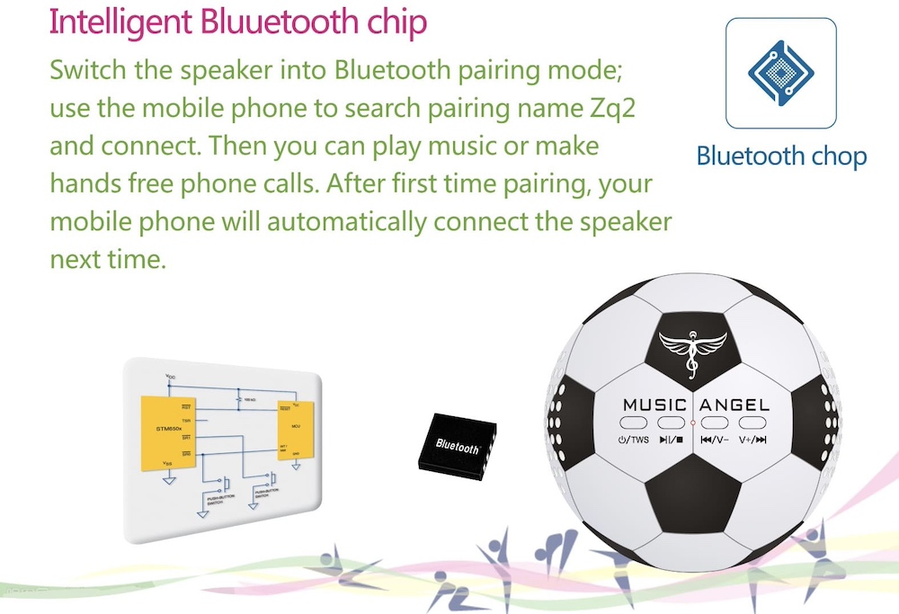 Bluetooth-Lautsprecher für PC, Handy, Ball